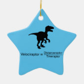 velociraptor grappige wetenschap keramisch ornament (Voorkant)