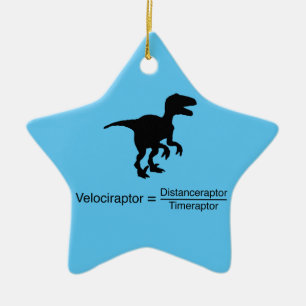 velociraptor grappige wetenschap keramisch ornament