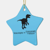 velociraptor grappige wetenschap keramisch ornament (Links)