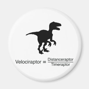 velociraptor grappige wetenschap magneet