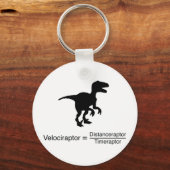 velociraptor grappige wetenschap sleutelhanger (Voorkant)