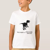 velociraptor grappige wetenschap t-shirt (Voorkant)