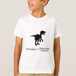 velociraptor grappige wetenschap t-shirt