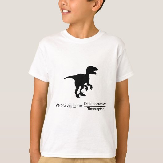 velociraptor grappige wetenschap t-shirt (Voorkant)