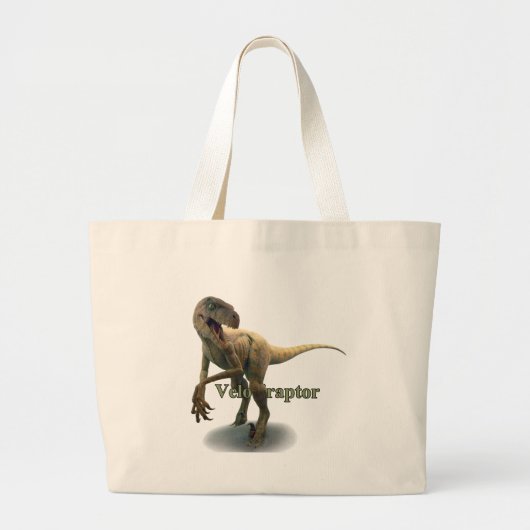 Velociraptor Grote Tote Bag (Voorkant)