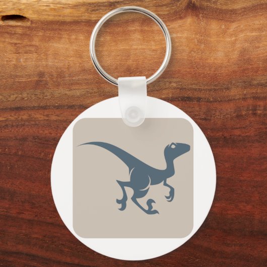 Velociraptor Icon Sleutelhanger (Voorkant)