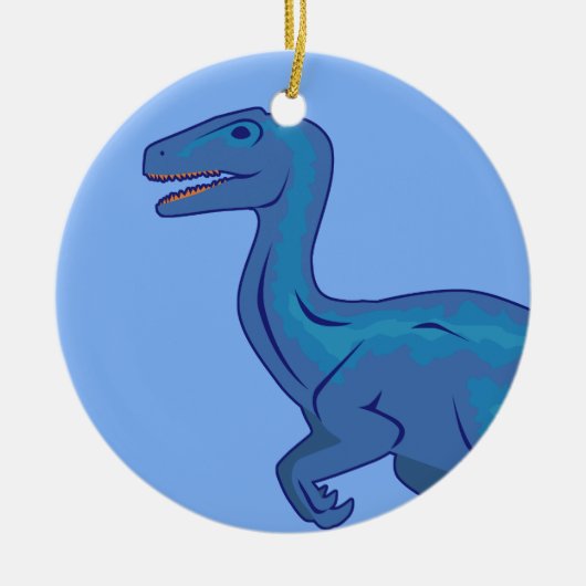 Velociraptor Keramisch Ornament (Voorkant)