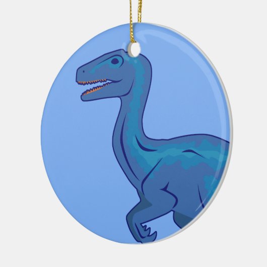 Velociraptor Keramisch Ornament (Links)