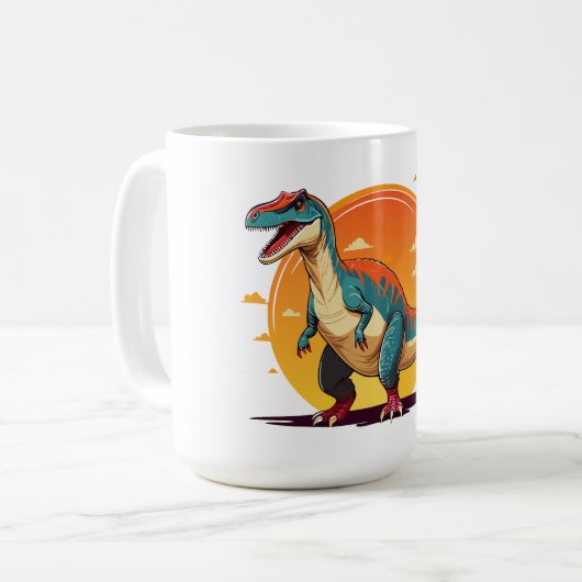 Velociraptor Koffiemok (Voorkant links)