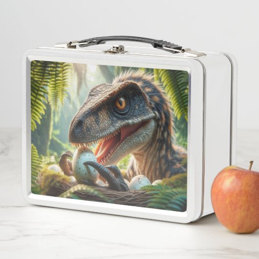 Velociraptor lunchbox (In situ)