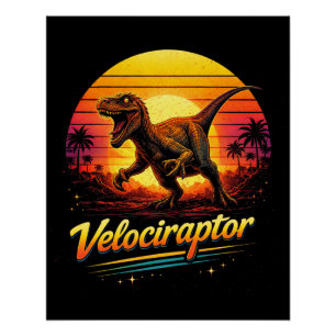 Velociraptor Perfect Poster