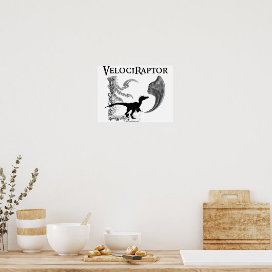 Velociraptor Poster (Keuken)