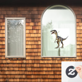 Velociraptor raamsticker