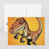 Velociraptor Raptor Dinosaur door Marco D Carillo Briefkaart (Voorkant / Achterkant)