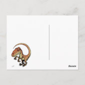 Velociraptor Raptor Dinosaur door Marco D Carillo Briefkaart (Achterkant)