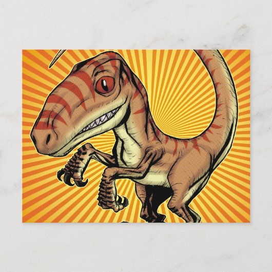 Velociraptor Raptor Dinosaur door Marco D Carillo Briefkaart (Voorkant)