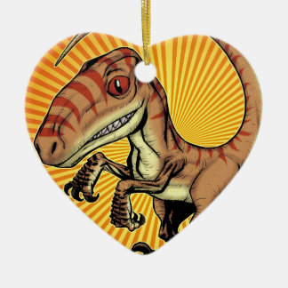 Velociraptor Raptor Dinosaur door Marco D Carillo Keramisch Ornament