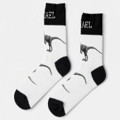 Velociraptor Raptor Dinosaur gepersonaliseerde naa Sokken (Links)