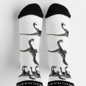 Velociraptor Raptor Dinosaur persoonlijke naam Sokken (Top)