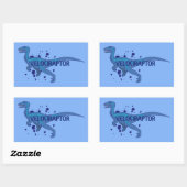 Velociraptor Rechthoekige Sticker (Vel)