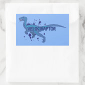 Velociraptor Rechthoekige Sticker (Tas)