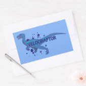 Velociraptor Rechthoekige Sticker (Envelop)