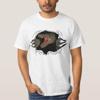 Velociraptor rijpt door Shirt