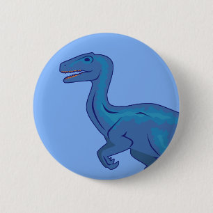 Velociraptor Ronde Button 5,7 Cm