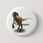 Velociraptor Ronde Button 5,7 Cm (Voorkant)