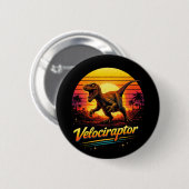 Velociraptor Ronde Button 5,7 Cm (Voorkant /achterkant)