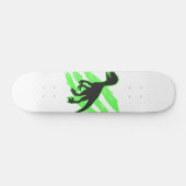 Velociraptor silhouette - Kies achtergrondkleur Persoonlijk Skateboard (Horizontaal)