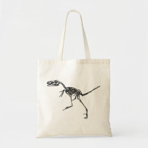 Velociraptor Skeleton Tote Bag