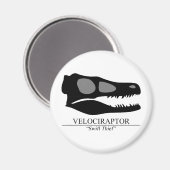 Velociraptor Skull Magneet (Voorkant / Achterkant)