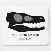 Velociraptor Skull Muismat (Voorkant)