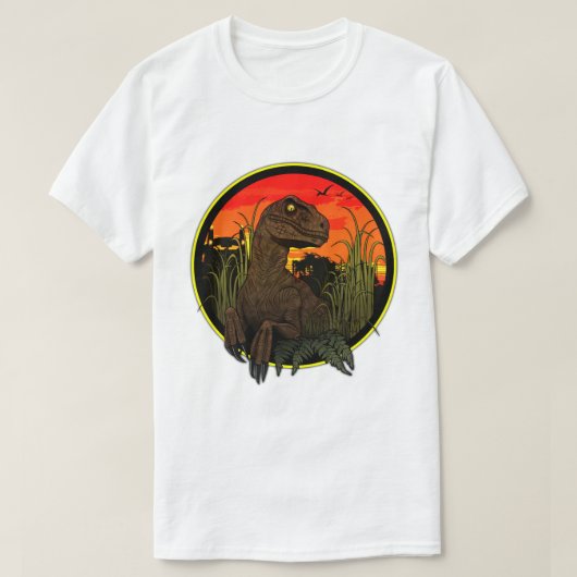 Velociraptor - Slimme Meid T-shirt (Design voorkant)