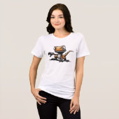 Velociraptor Tri-Blend Shirt (Voorkant volledig)