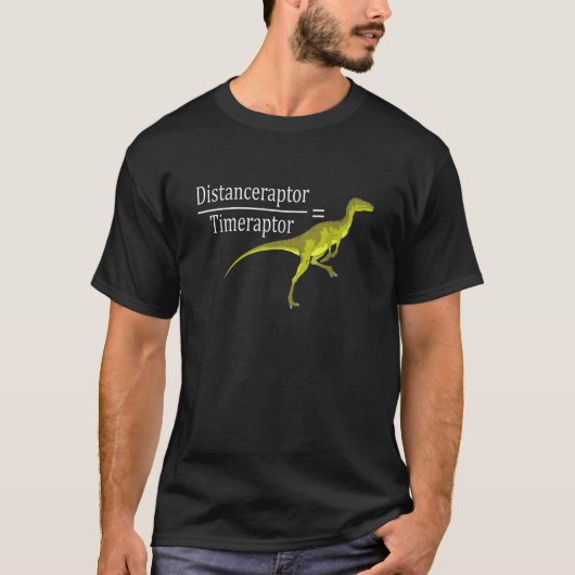 Velociraptor Wiskunde Funny Dinosaur Tee Shirt (Voorkant)