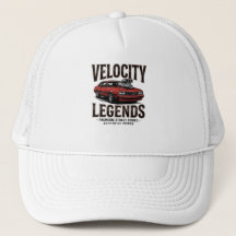 Velocity Legends Muscle Car Grafische Petthoed - S