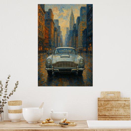 Velocity Reverie Car Poster (Keuken)