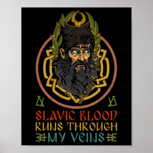Velos Mythologische Oud Rusland Oekraine Slavisch Poster