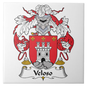 Veloso Family Crest Tegeltje