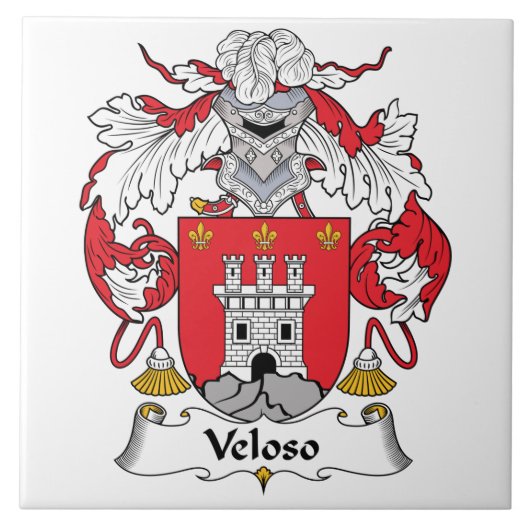 Veloso Family Crest Tegeltje (Voorkant)