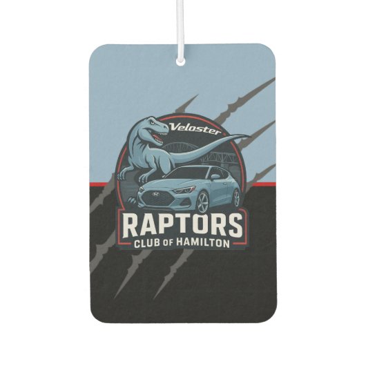 Veloster Raptors Car Freshener Luchtverfrisser (Voorkant)