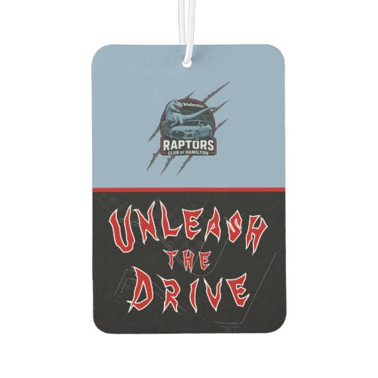 Veloster Raptors Car Freshener Luchtverfrisser (Achterkant)