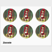 Velusa Red Riding Hood Ronde Sticker (Vel)