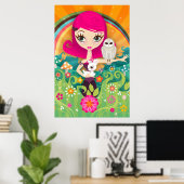 VelusaBerry Art Poster (Thuiskantoor)
