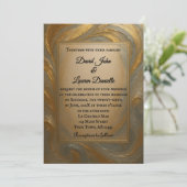 Velvet Alloy foto bruiloft uitnodiging (Staand voorkant)