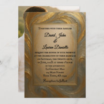 Velvet Alloy foto bruiloft uitnodiging