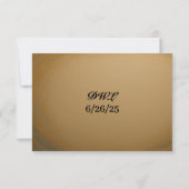 Velvet Alloy Wedding RSVP Kaart (Achterkant)