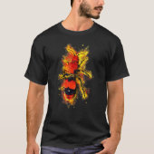 Velvet Ant Wasp Dasymutilla Splatter Waterverf T-shirt (Voorkant)